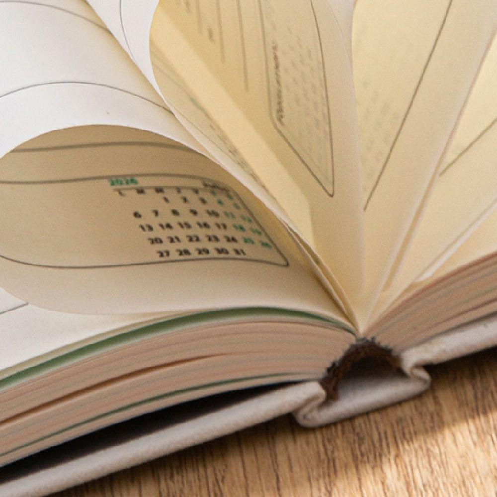 Wear-resistant A5 Agenda Planning Notebook English To-do List Notebook Office Supplies
