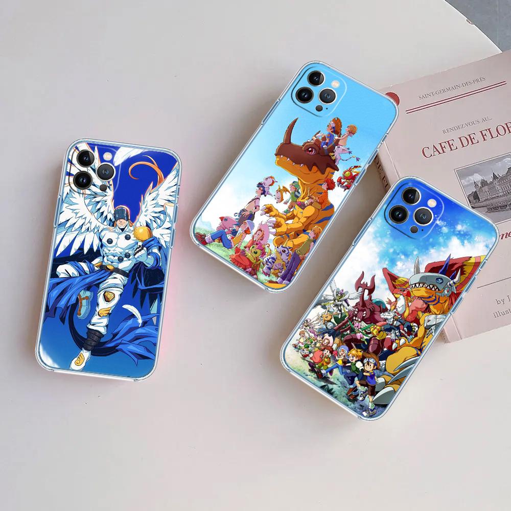 PP23 D-Digimons Transparent Phone Case for LG K22 K30 K40 K40S K41 K42 K50 K50S K51 K51S K52 K61 K62 K71 K92 Q60 Q61 V40 V50 V60