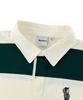 RAYFIKERS Striped Small Embroidered Polo Shirt Mq2Tu275_Dark Green