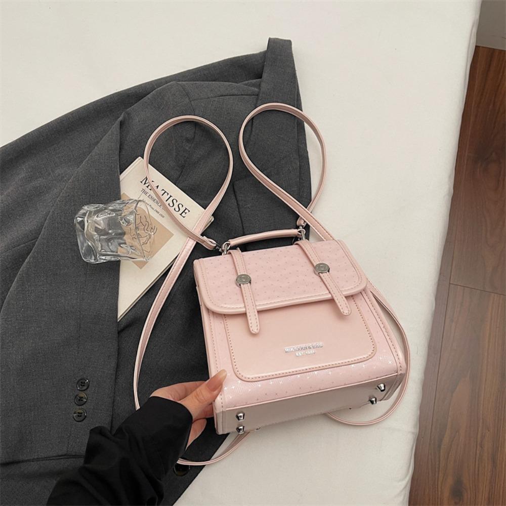 2026 new Korean version of ins retro backpack bag women's fashion texture shoulder bag commuter casual small backpack