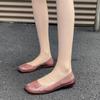 Fashion Women Sandals Spring Summer PVC Square Toe Jelly Shoes Fashion Transparent Flat Sandals Casual Beach Shoes Sandalias De Mujer