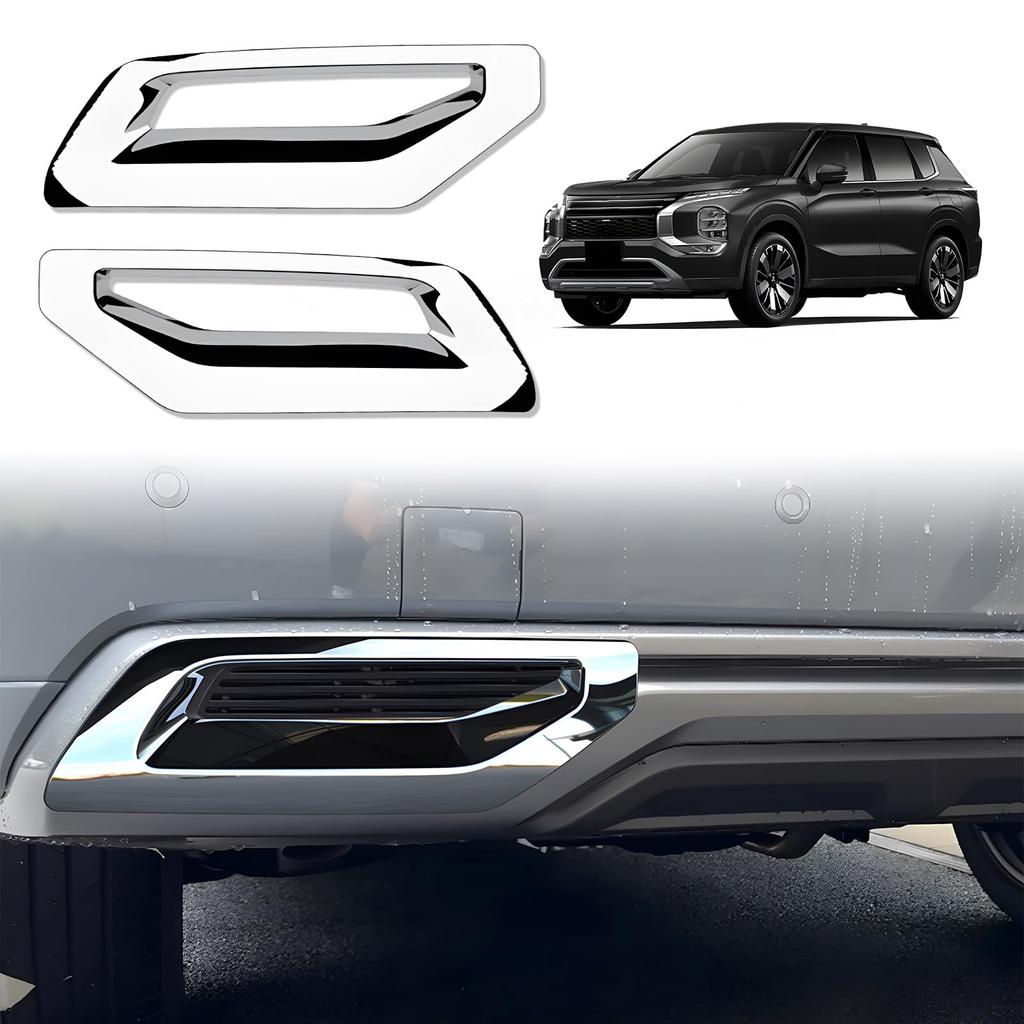 Compatible with the New Mitsubishi Outlander PHEV Includes Rear Fog Lamp Lower Rear Bumper Tail Exhaust and Rear Reflector and Includes Two