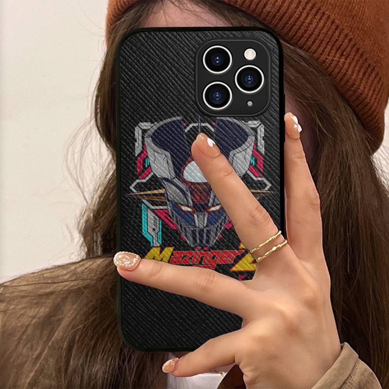 Anime Mazinger Z Phone Case Hard Leather Case for iPhone 11 12 13 Mini Pro Max 8 7 Plus SE 2020 X XR XS Coque