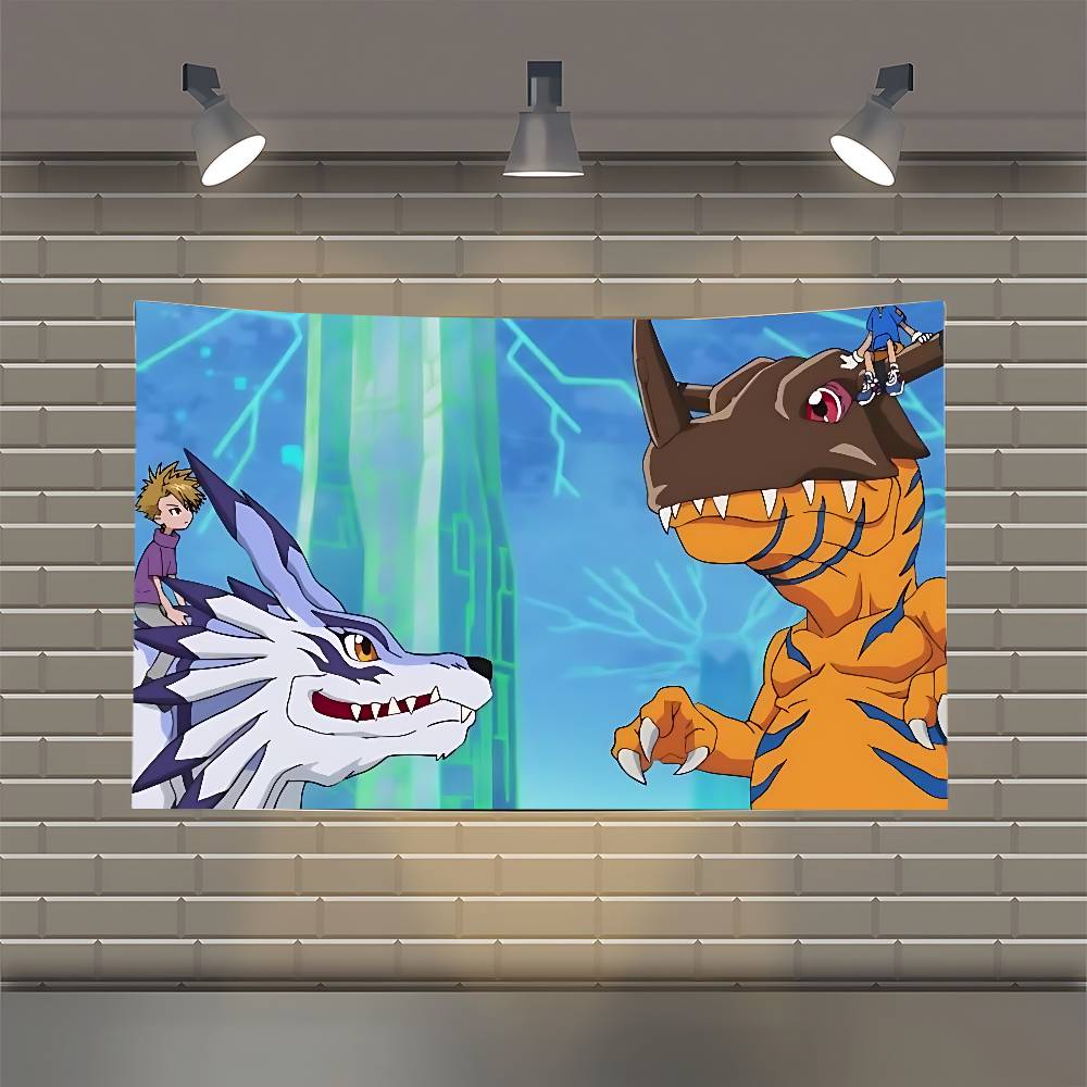 DDigimon AAdventure Flag Flags Personalized Items Flags For Bedrooms Home Tapestry