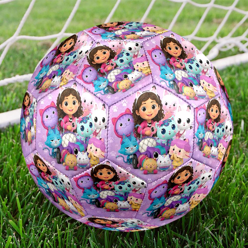 Gabby’s Dollhouse Theme Size 5 Soccer Ball, Suitable for Both Indoor and Outdoor Matches, a Gift Suitable for Everyone.