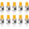 G4 LED Light Bulbs G4 Bi-Pin Base 3W (Equivalent To 20W Halogen Bulb) AC/DC 12V Warm White 3000K LED Bulbs for Landscape Ceiling Under Counter Puck