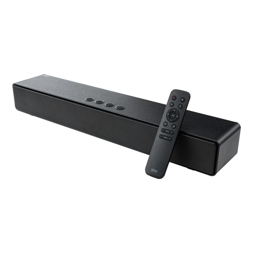 Sanwa Direct Soundbar for 50cm Optical AUX TV/PC, 60W, Wide, HDMI, ARC, Bluetooth, Digital, (400-SP129)