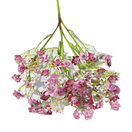 Simulation Flower Convenient Vivid No Watering Faux Silk Flower Maintenance Free Simulation Flower Artificial Gypsophila for Banquet