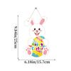 Durable Cardboard Hanging Easter Bunny Egg Pendant Decorations Easter Party Decorations Easter Welcome Door Sign