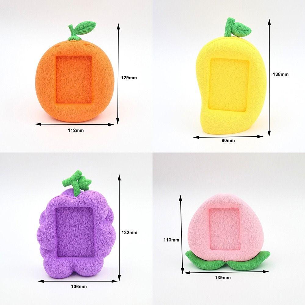 3D Printed PLA Fruit Photo Frame Fruit Shaped Freestanding Tabletop Picture Frame Textured Finish Decorative Photo Frame