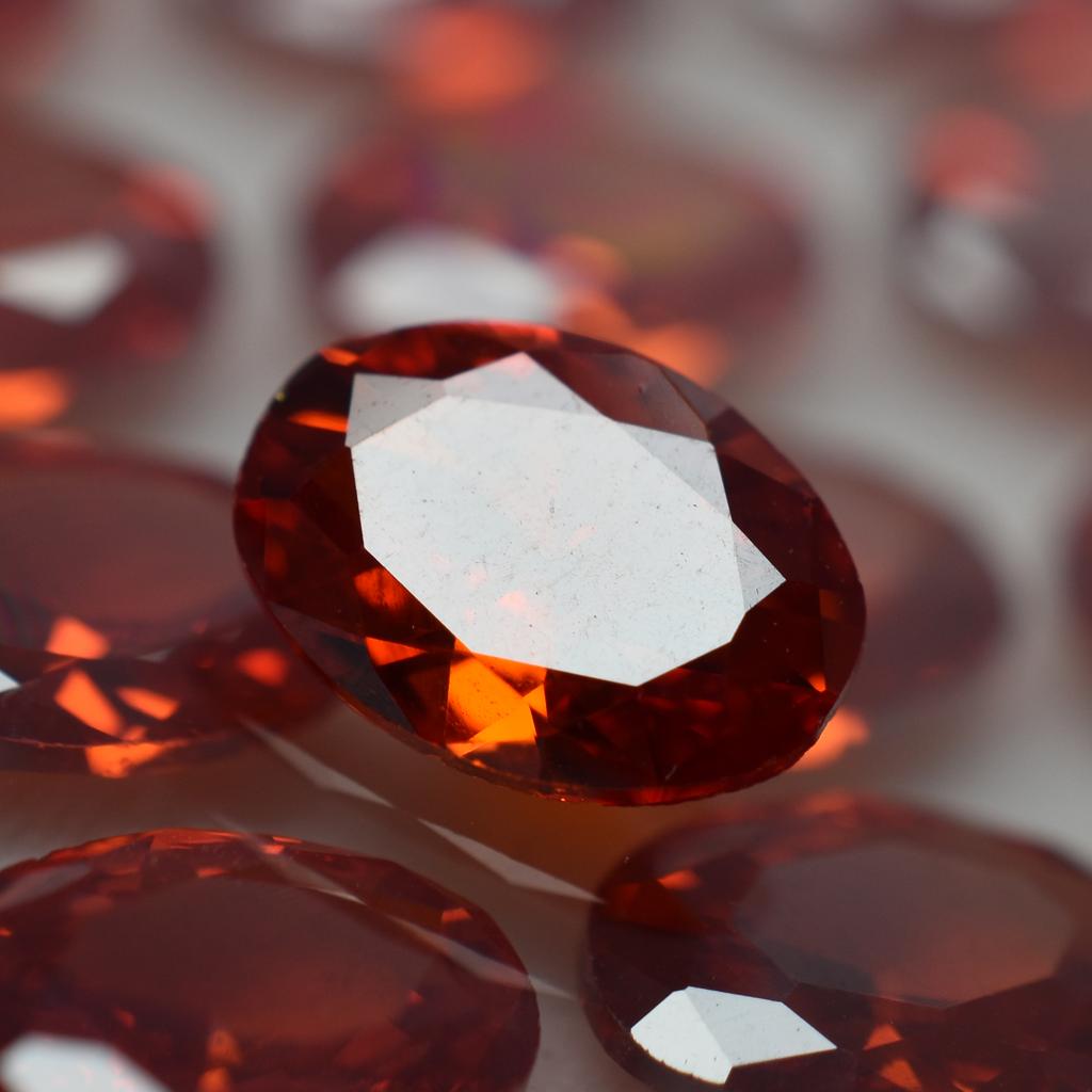 Orange Sapphire Oval Cut 9 Pcs Natural CERTIFIED Loose Gemstone 7x5 MM Lot S-43859