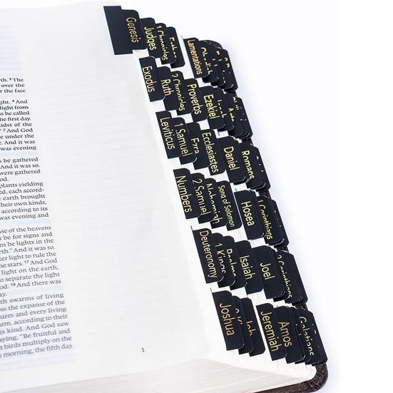 5/6Pcs Personalized Bible Index Tags Set Clear Print Tear-resistant Waterproof Bible Book Tabs Labels Stickers