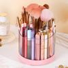 Multifunction 360° Rotation Circular Large Capacity Desk Pen Holder Pencil Box Desk Cosmetic Storage Organizer Brush Holder