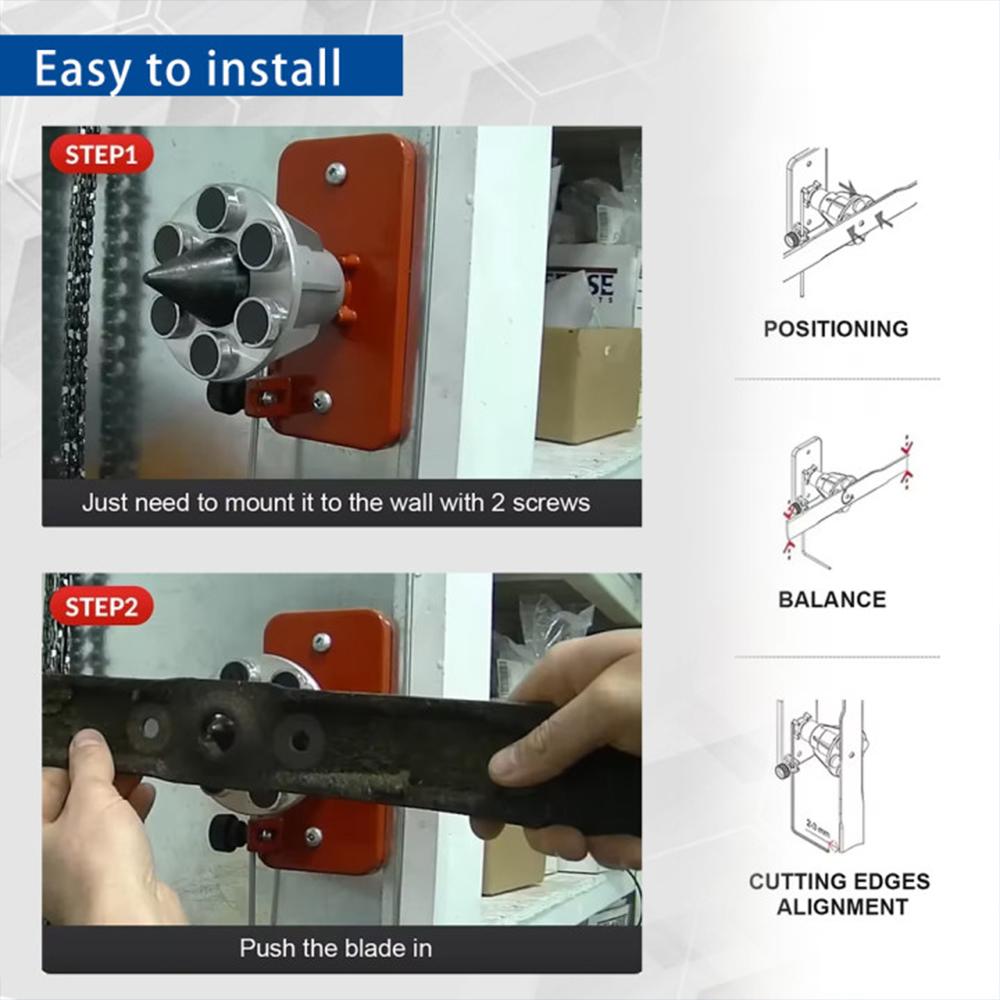 339075B 42-047 Mower Blade Balancer Replace Lawn for Lawnmower Magnetic Wall Mount Blade Balancer Black/Red