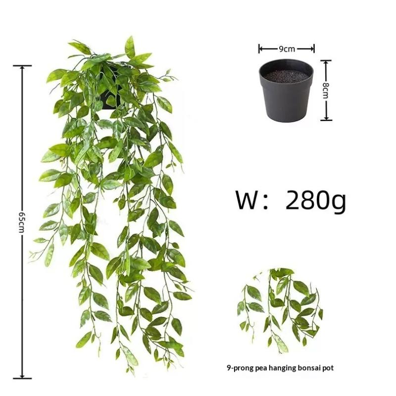Hedera Artificial Plant In A Pot A Vibrant Fake Plant For Balcony And Bedroom Decoration Pea Pod Vine Hanging Pot Decoration