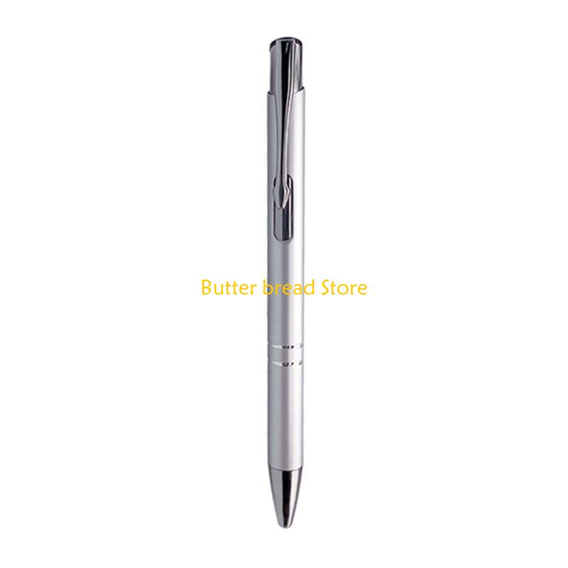 W89C 10 Pcs 1.0mm Ballpoint Pen Metal Retractable Work Pen Pretty Journaling Pen Gift