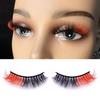 6 Pair False Eyelashes Self Adhesive Colored Lashes Fluffy Handmade Dramatic Decoration Eye Lashes Set for Cosplay