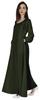 Bimba Women Islamic Prayer Dress With Hijab Cuff Sleeves Traditional Muslim Abaya