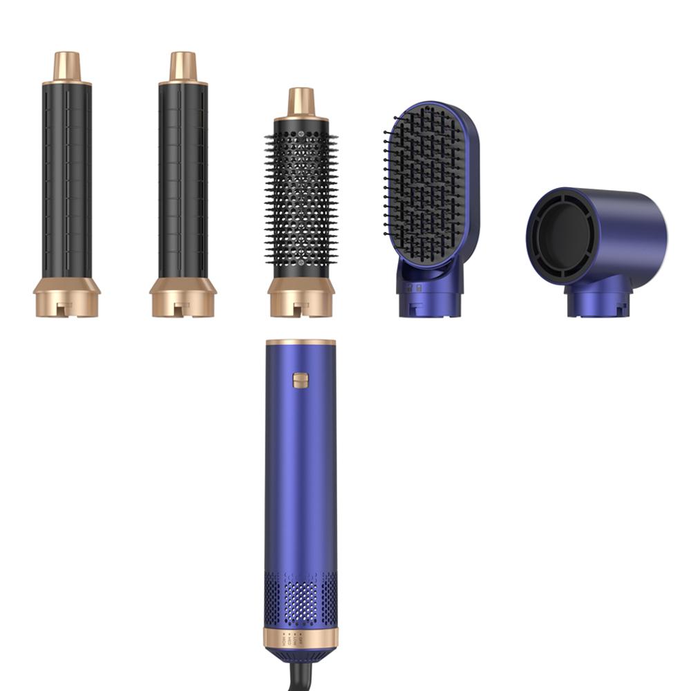5 In 1 Stylist Equipment Hair Dryer Brush 1000W Hot Air Styler One Step Hair Straightener and Curler Tools