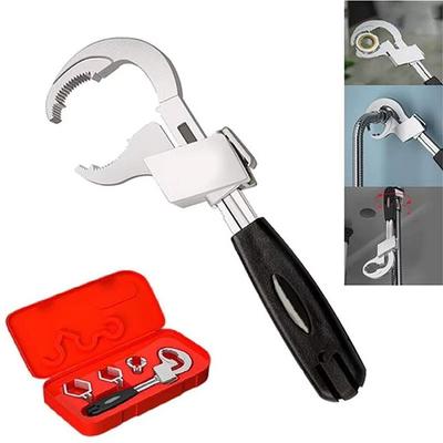 Universeller verstellbarer Spülbecken Badezimmer Schlüssel Mehrzweck-Spülbecken-Schlüssel Zuhause Sanitär Badezimmer Reparatur Handmontage Werkzeug