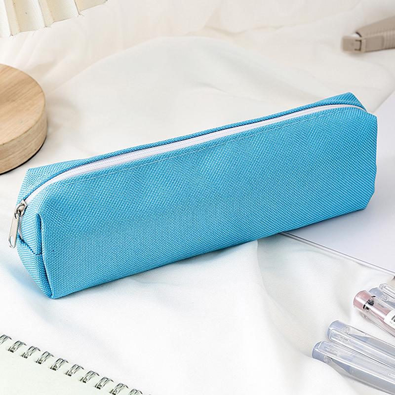 Basit Kalem Kutusu Okul Malzemeleri Kalem Kutuları Estuche Escolar Düz Renk Okul Kırtasiyesi Kalemlik Trousse Kalem Çantası-Ljx