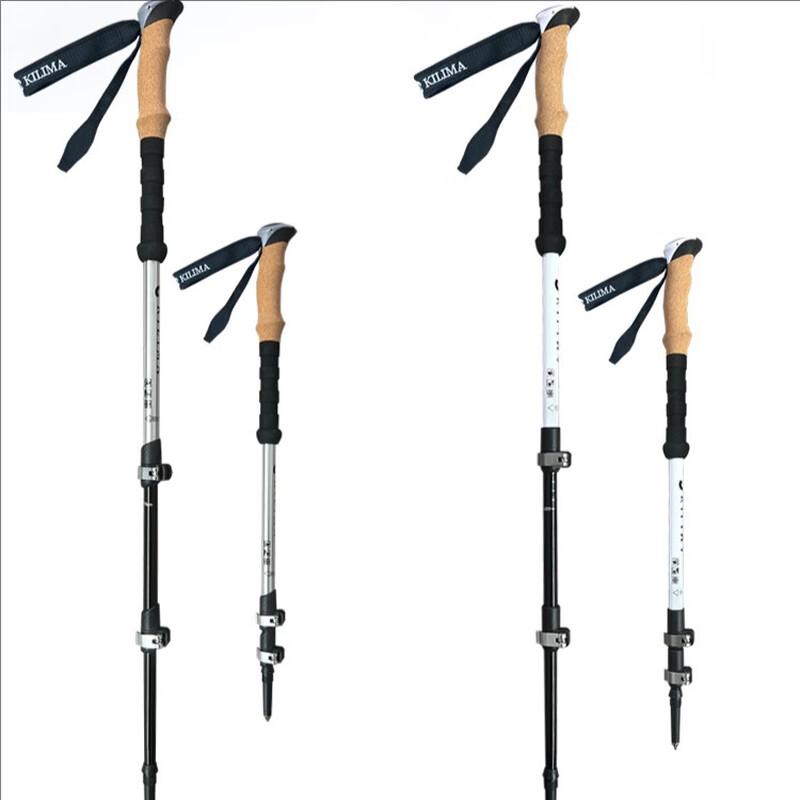 Ruifleike External Lock Cork Handle Trekking Pole