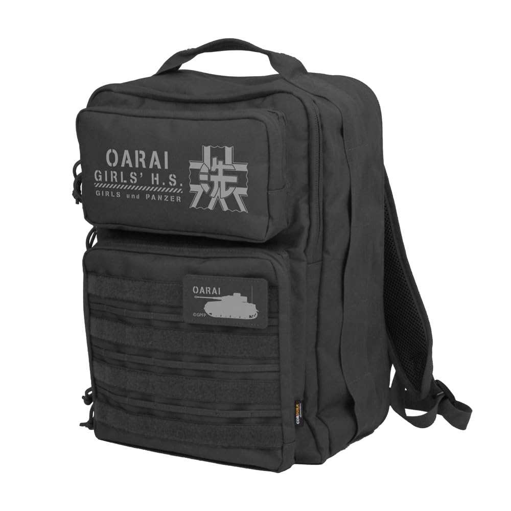 

Official 2D COSPA Girls & Panzer Final Chapter Oarai Girls High School Functional Backpack BLACK