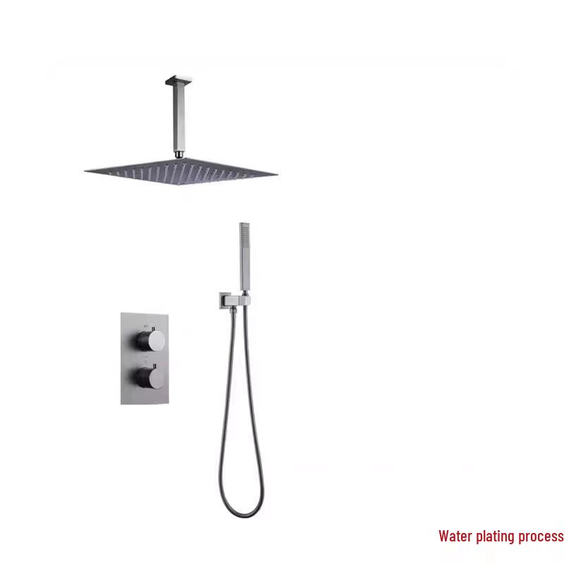 Concealed Thermostatic Shower Set with 12-inch Rain Shower