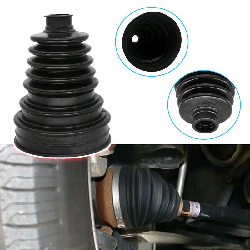 2pcs Universal Car Constant-velocity Dust Cover Car Engines CV Protect Cover Car Ball Cage Dust Cover Black Auto Accessories