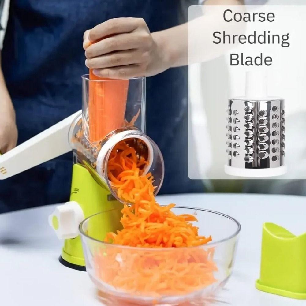 Stainless Steel Manual Rotary Vegetable Slicer Manual Rotary Kitchen Chopper  Food Preparation