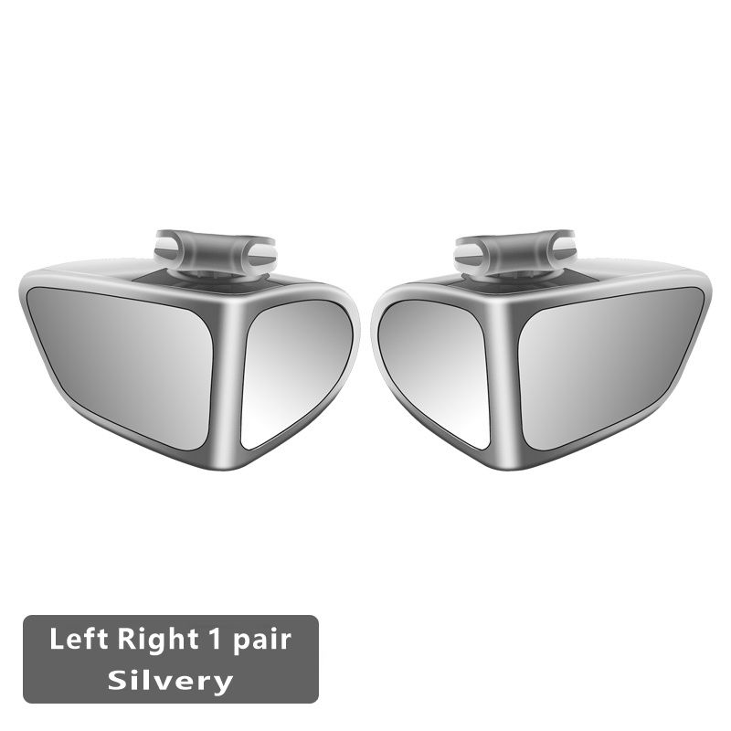 2Pcs Car Rearview Mirrors 360° Blind Spot Mirror Adjustable Rotatable Convex Wide-angle Clear Rearview Safety Mirror Accessories