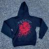 Sp5der European and American hip hop singers with the same printed letters 555555 men and women couples sweater hoodie trend