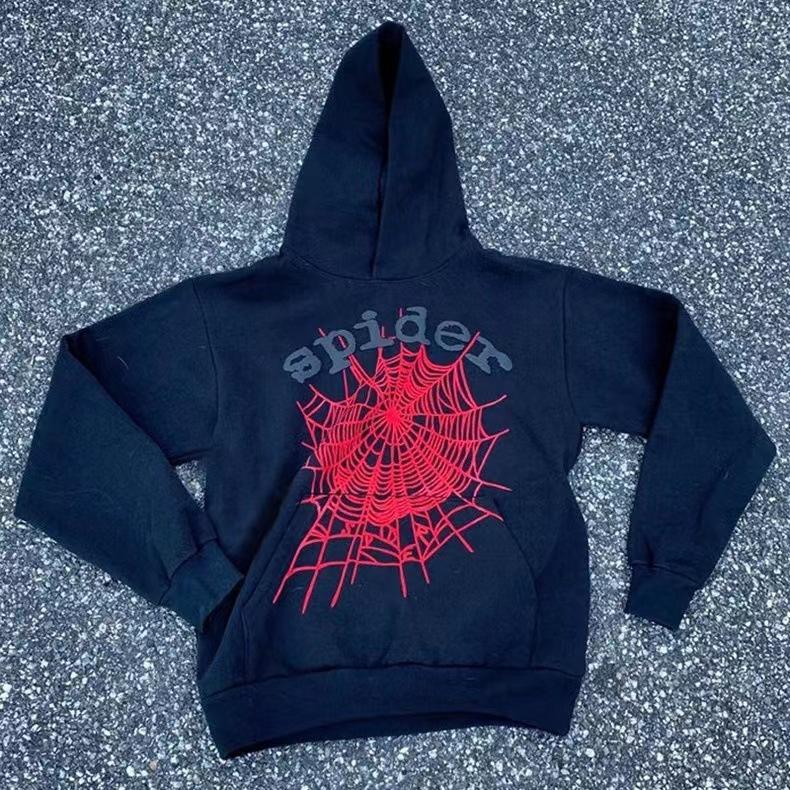 Sp5der European and American hip hop singers with the same printed letters 555555 men and women couples sweater hoodie trend