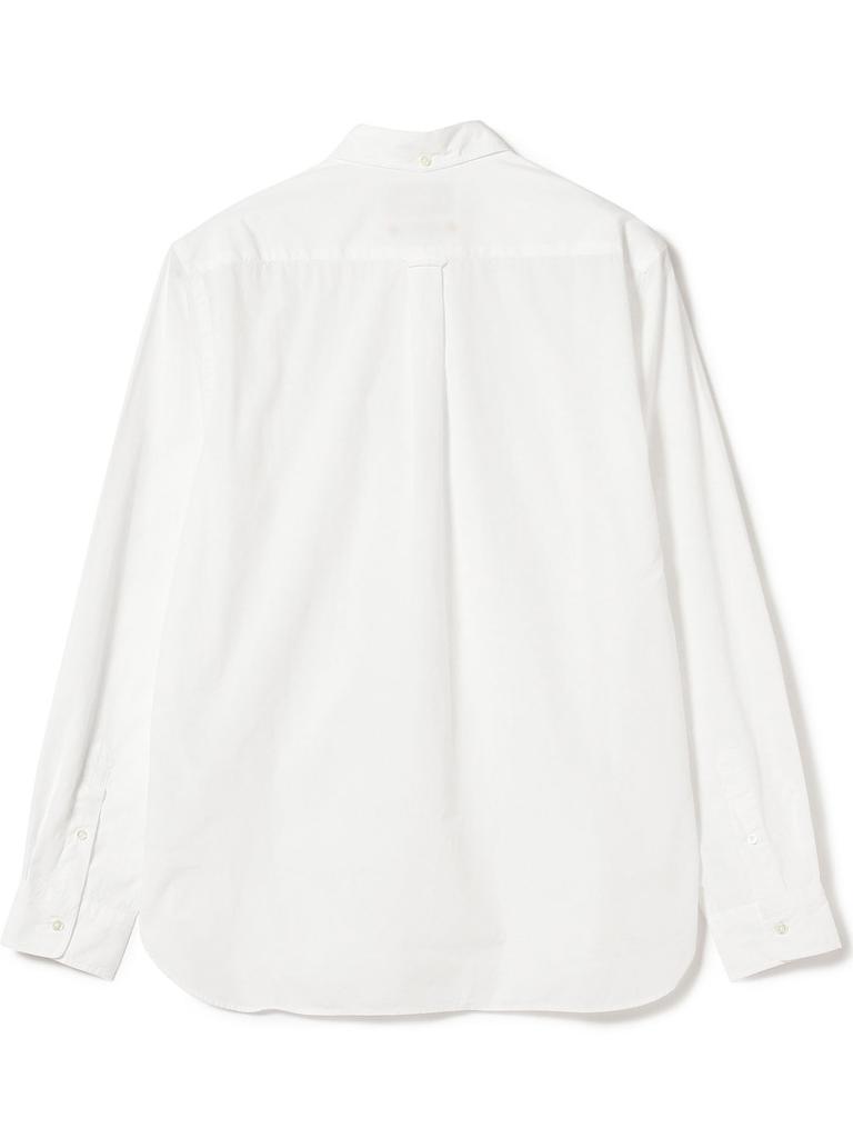 Beams Plus Men's Large/Small Color Broad Button-Down Shirt, White, Size M, 38110424563