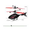 Rc Aircraft Remote Control Helicopter 2 Channel Gesture Control Suspension Helicopter Aircraft Model Toy with Light Toy for Boys
