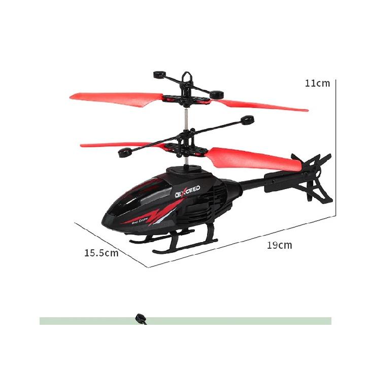 Rc Aircraft Remote Control Helicopter 2 Channel Gesture Control Suspension Helicopter Aircraft Model Toy with Light Toy for Boys