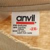 anvil 90s Made in USA Old Short sleeve T-shirt 2X Beige Single stitch Men's Used
