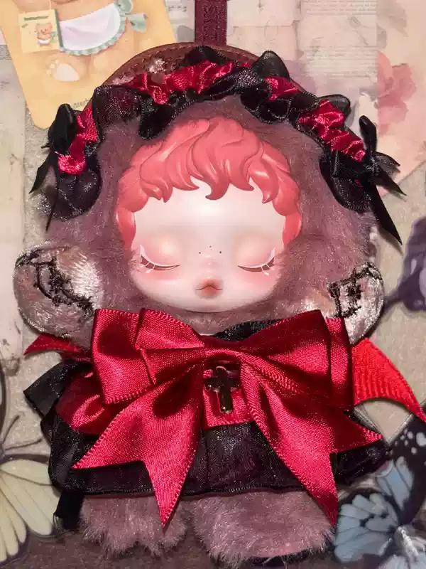 Only Clothes Skullpanda V2/V1 10cm Vinyl Doll Clothes Dress Princess Style Skirt Set Handmade Costume Doll Bag Accessories Toy