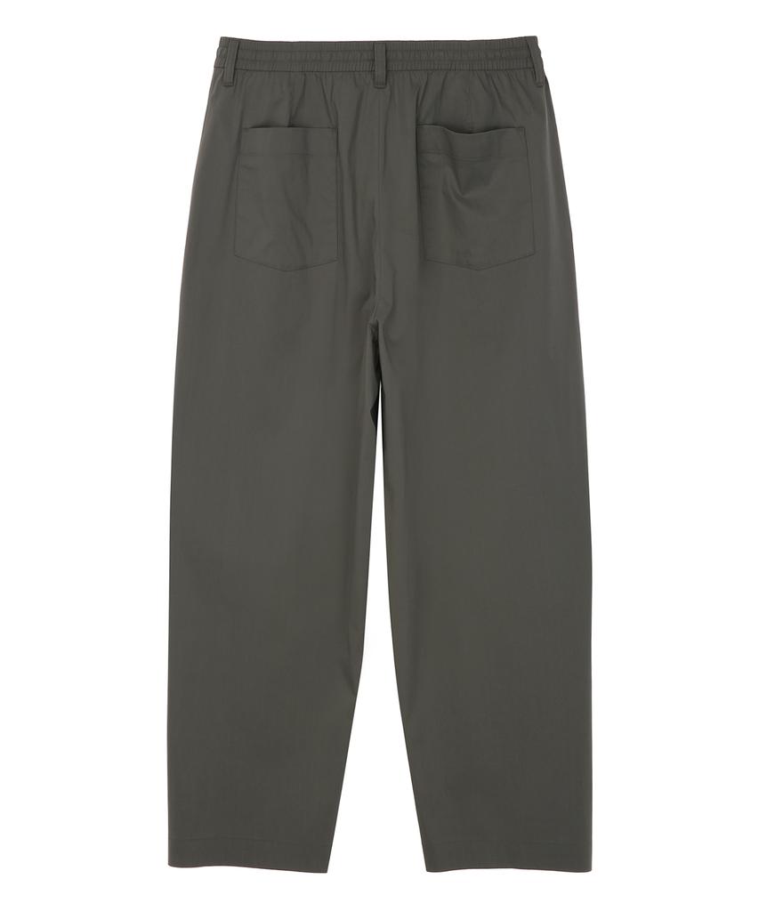 IL CORSO Magic Elastic Wide Pants Grayish Khaki