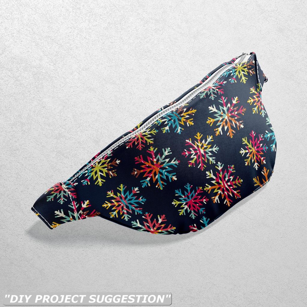 Outdoor Decorative Fabrics Oxford - Pattern Colorful Snowflakes I Dx071