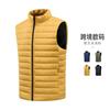 Eu Size Unisex Lightweight Stand Collar Solid Color Vest