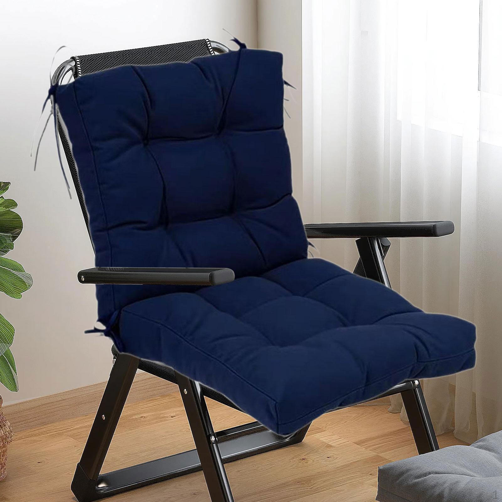 Outdoor Seat Back Chair Cushion Foldable Breathable Pad High for Patio Furniture 3898₽