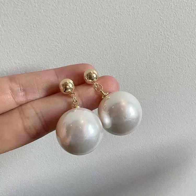 Elegant French-Style Pearl Earrings: High-End, Light Luxury, Chinese-Inspired Design