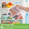 Silicone Food Storage Bag Reusable Stand Up Zip Shut Bag Sealed Leakproof Containers Fresh Bag Food Storage Bag Fresh Wrap(S/M/L/XL)