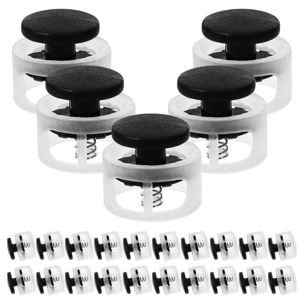 50Pcs Switch Accessories Unbinding Elastic Rope Rope Lock Anti Slip Buckle Shoelace Buckle Spring Buckle Press Button Rope Clamp