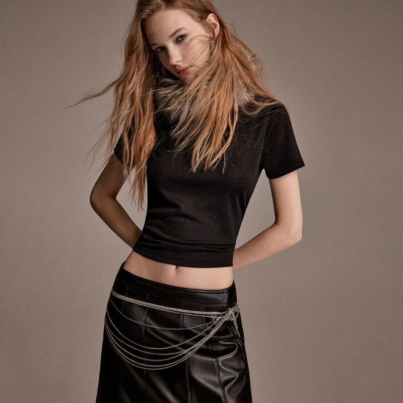 ONLY Women's 3D Sequin Short-Sleeve T-Shirt