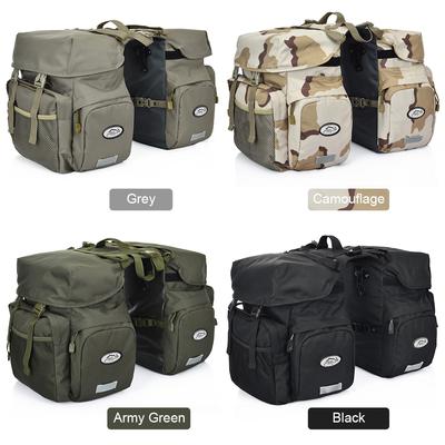 50L Bike Panniers Bag Waterproof Rear Seat Bicycle Bag Trunk Bags Saddle Bag with Rain Cover For Travel Camping