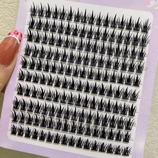 Yousheng 1 Box 9/10/11/12/13mm Künstliche Wimpern Superweich Gute Duktilität Natürlicher Schwung Ultradicke Dichte Falsche Wimpern Augenverlängerung Dick Flauschig