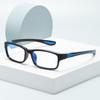 Square Frame Multifocal Reading Glasses for Men Women Progressive Near Far Vision Vintage Blue Light Blocking