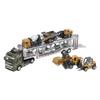 7 In 1 Transport Truck Toy Alloy Pull Back Function Carrier Truck Model Toy with 6 Small